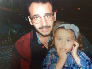 Sabrina Harb poses with her father, Charlie. 