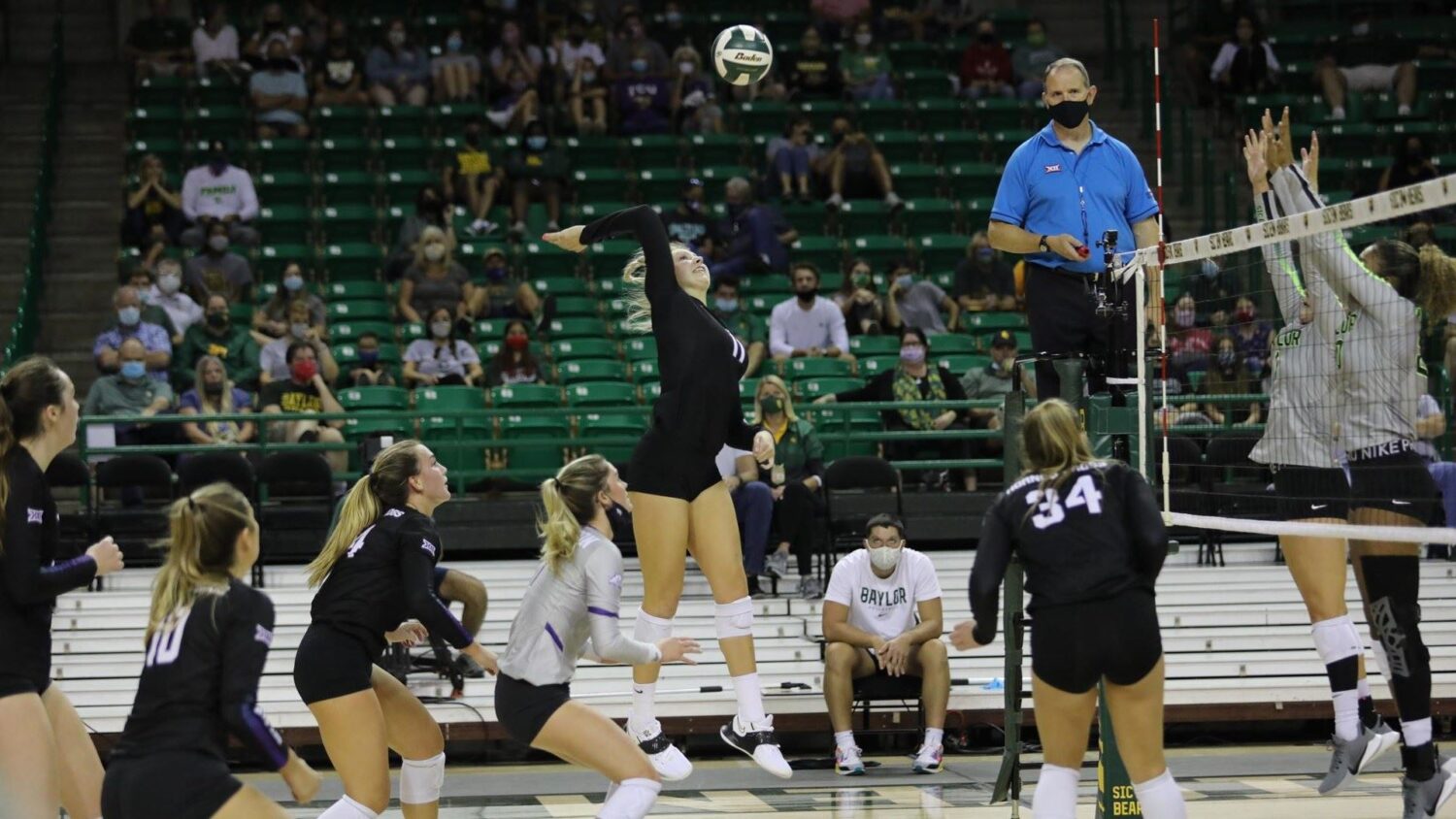 Volleyball Swept Twice By No 2 Baylor In Season Openers Tcu 360